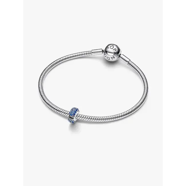 Pandora Pandora Clip 794700C01 Zilver met Royal Blauw Crystal