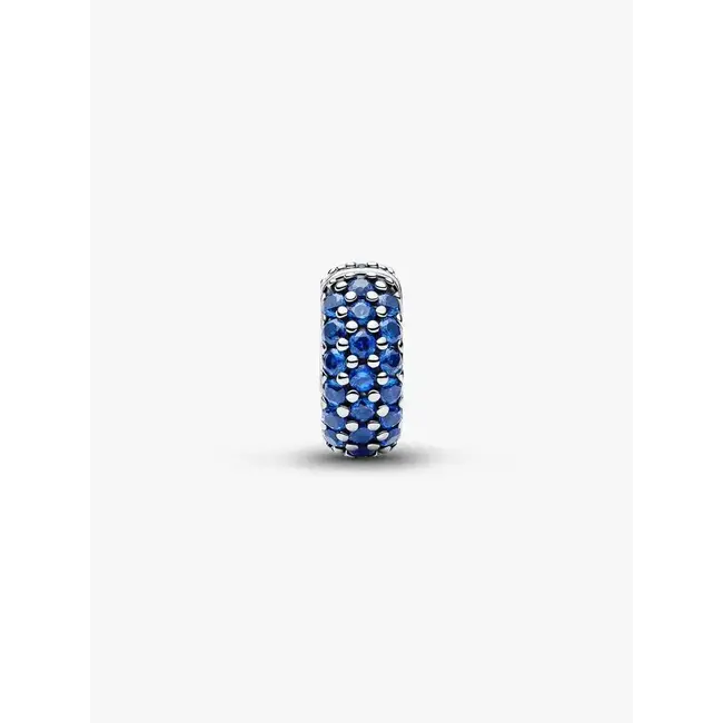Pandora Pandora Clip 794700C01 Zilver met Royal Blauw Crystal
