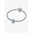 Pandora Pandora Bedel 794699C01 Zilver Opengewekt Vis Splash Blauw