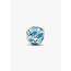 Pandora Pandora Bedel 794699C01 Zilver Opengewekt Vis Splash Blauw