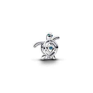 Pandora Pandora Bedel 794697C01 Zilver Schildpad met Turquoise Enamel