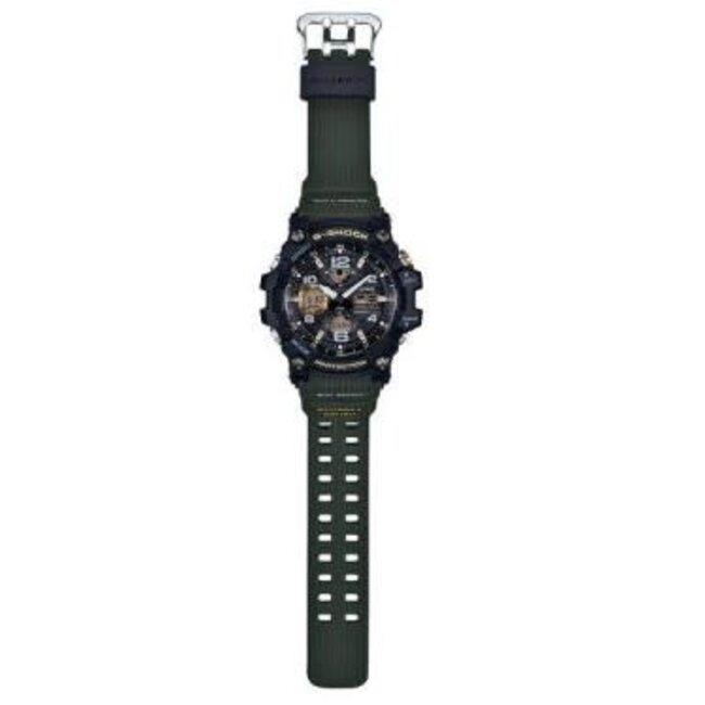 Casio G-Shock Casio G-Shock Horloge GWG-100-1A3ER Mudmaster Solar Radio Controlled Analoog Digitaal Zwart Groen 54mm