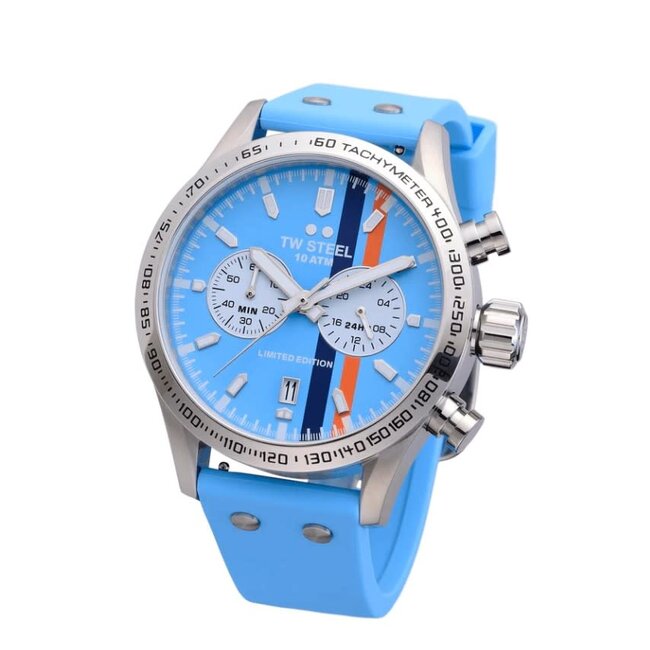 TW Steel TW Steel Horloge VS133 Volante 20th Anniversary Staal Chronograag Quartz 100m Waterdicht 45mm Limited Edition Oplagen 200