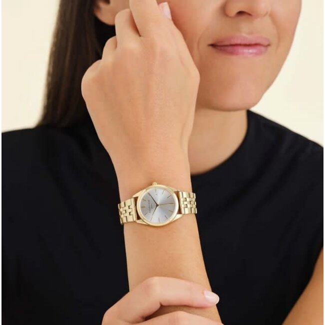 Rosefield Rosefield Horloge ASGSG-A15 Ace XS Duotone Staal met Geelgouden Plating 29mm
