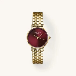 Rosefield Rosefield Horloge SEGSG-SE01 Small Edit Burgundy Gold 25mm