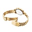Jacques du Manoir Jacques Du Manoir Horloge JWL04007 Inspiration  staal Goudkleurig met zwarte wijzerplaat 26.5MM
