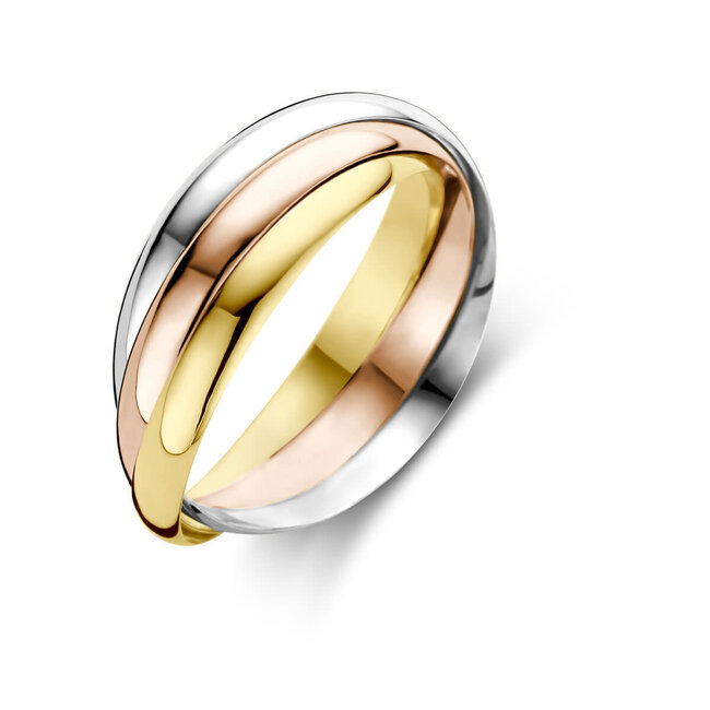 The House Of Blinckers THOB Ring 43.00460/18 14k Tri-color Goud Trinity Maat 18