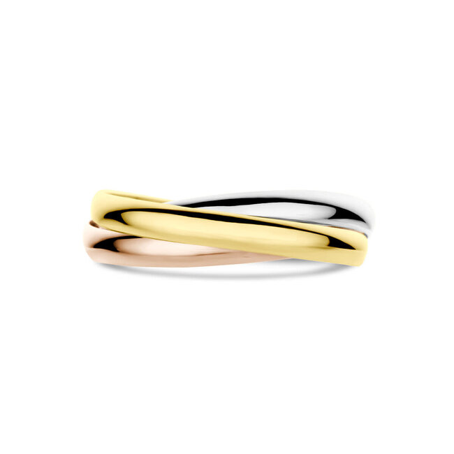 The House Of Blinckers THOB Ring 43.00460/18 14k Tri-color Goud Trinity Maat 18