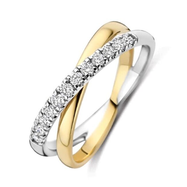 Blush Blush Ring LG1054B/54 14k Bi-color Goud met 0.31crt H SI Labgrown Diamant Maat 54