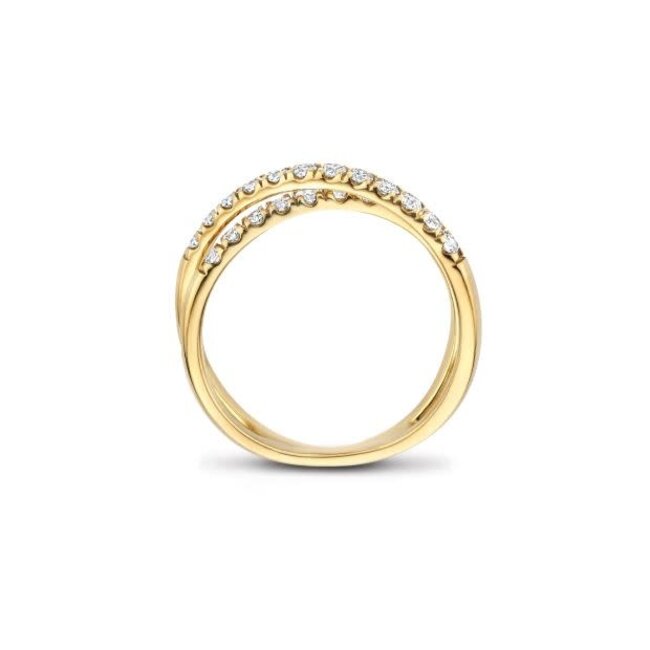 Blush Blush Ring LG1055Y/56 14k Geelgoud met 0.57crt H SI Labgrown Diamat Maat 56