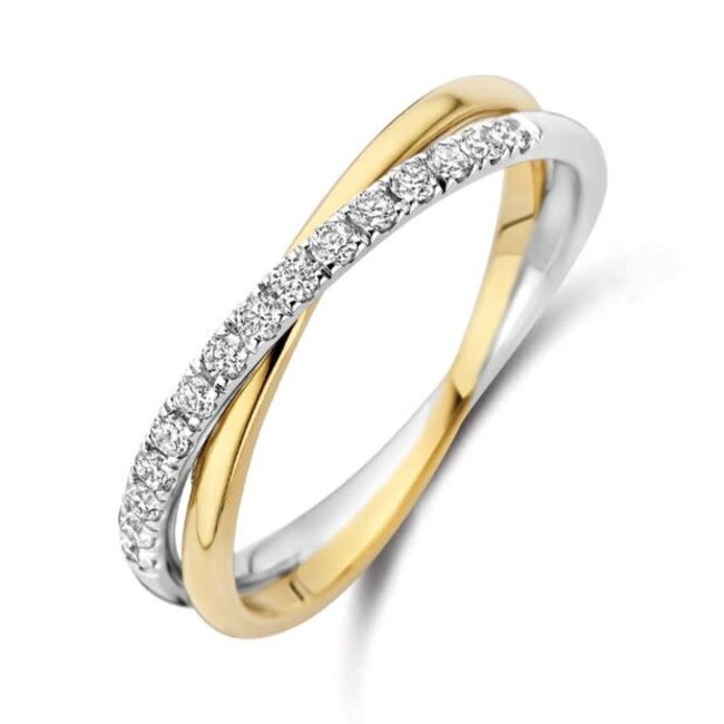 Blush Blush Ring LG1053B/54 14k Bi-color Goud met 0.25crt H SI Labgrown Diamant Maat 54