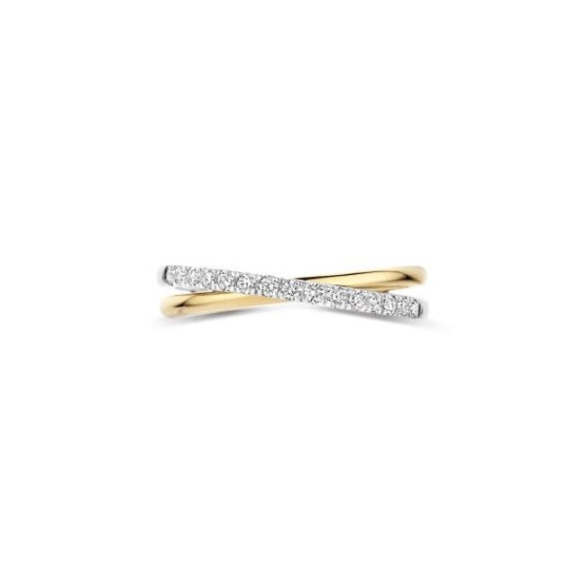 Blush Blush Ring LG1053B/54 14k Bi-color Goud met 0.25crt H SI Labgrown Diamant Maat 54