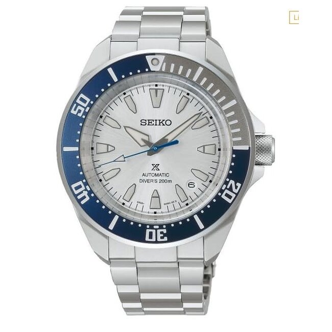 Seiko Seiko Horloge Prospex HBB001K1 Staal Automaat met Grijze Wijzerplaat Anniversary Limited Edition 41.7 MM