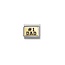 Nomination Nomination Schakel 030166-39 Composable Classic Staal met 18k Geelgouden Dad N1
