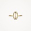 Blush Blush Ring 1279YMQ/54 14k Geelgoud Parelmoer en Zirkonia Maat 54