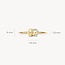 Blush Blush Ring 1282YZI/54 14k Geelgoud 2x Circle met Zirkonia Maat 54