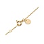 Morganne Bello Morganne Bello Armband 3072YB11D Lumiere 18k Geelgoud met Mother of Pearl en 0,13crt GVS Diamant  14-17cm
