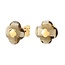 Morganne Bello Morganne Bello Oorbellen 3019YB120 Studs 18k Geelgoud Smoky Quartz Clover 10mm
