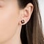 Morganne Bello Morganne Bello Oorbellen 3019YB120 Studs 18k Geelgoud Smoky Quartz Clover 10mm
