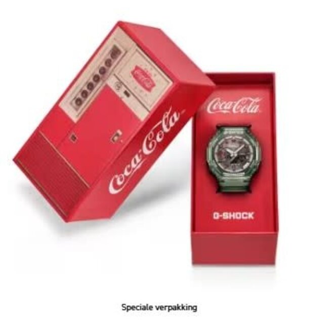 Casio G-Shock Casio G-Shock Horloge GA-2100CC-3AER Digitaal Analoog Coca-Cola Limited