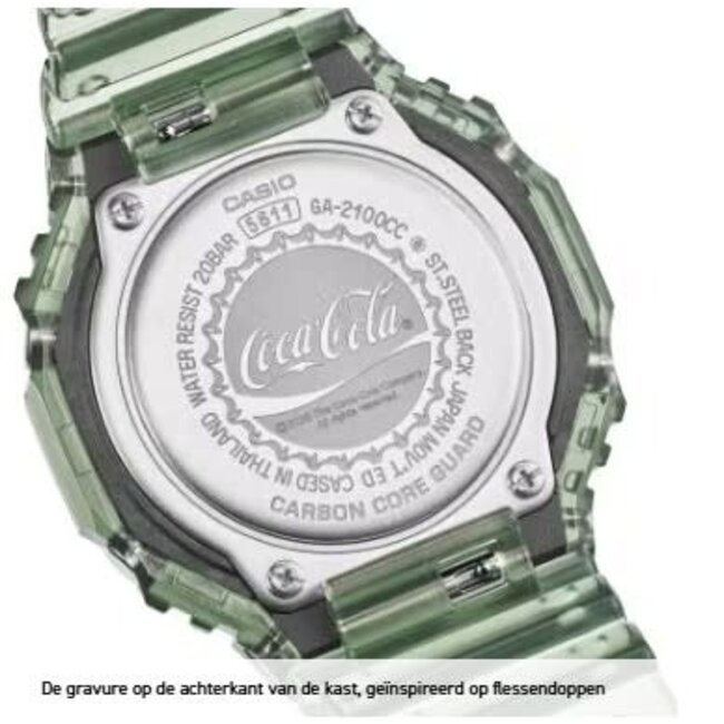 Casio G-Shock Casio G-Shock Horloge GA-2100CC-3AER Digitaal Analoog Coca-Cola Limited