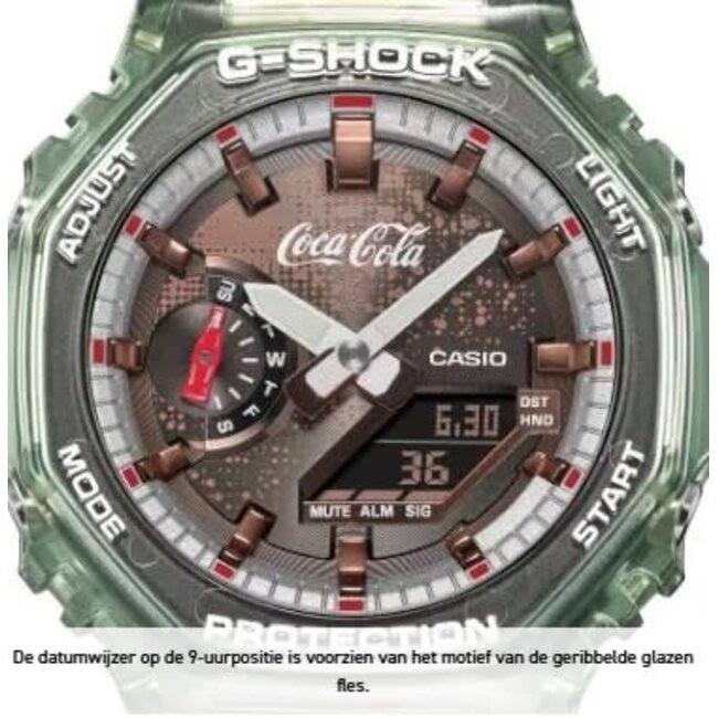 Casio G-Shock Casio G-Shock Horloge GA-2100CC-3AER Digitaal Analoog Coca-Cola Limited