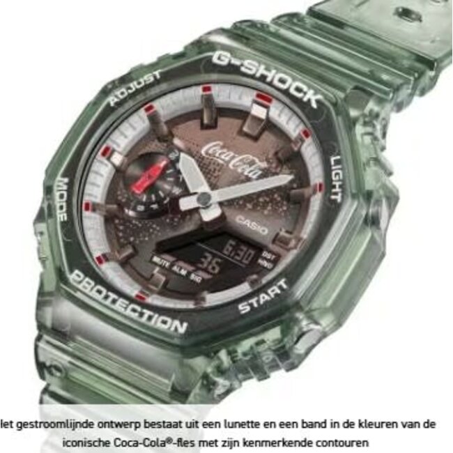 Casio G-Shock Casio G-Shock Horloge GA-2100CC-3AER Digitaal Analoog Coca-Cola Limited