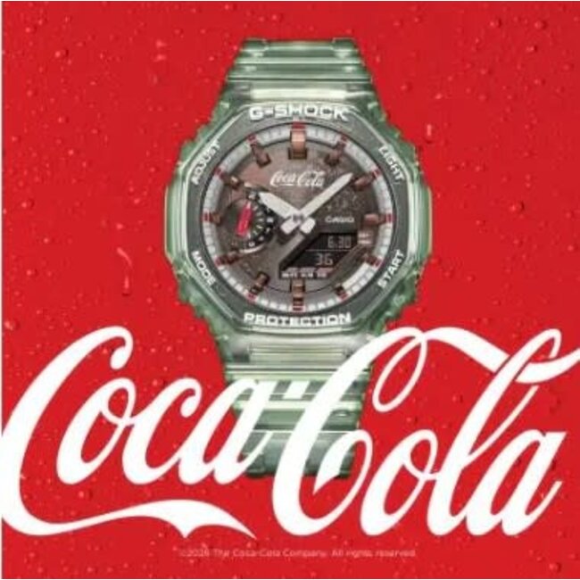 Casio G-Shock Casio G-Shock Horloge GA-2100CC-3AER Digitaal Analoog Coca-Cola Limited