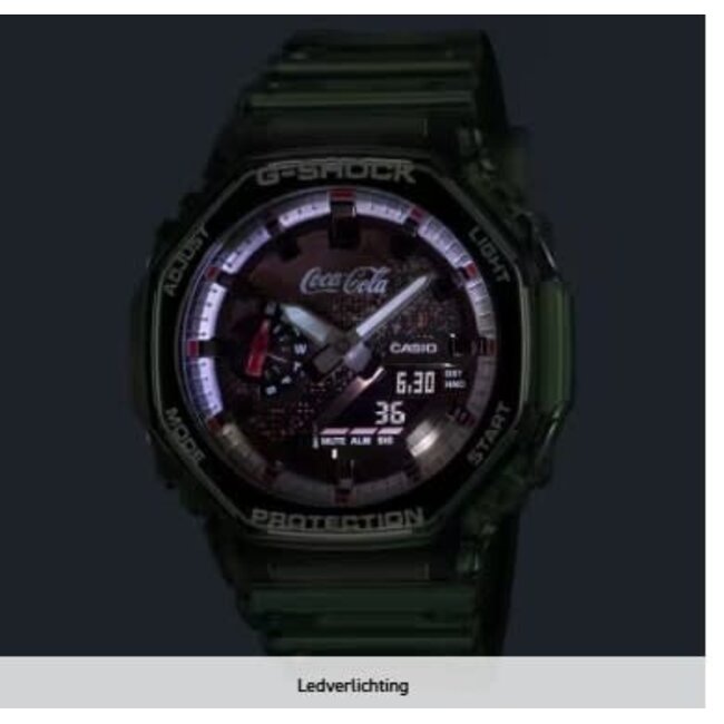 Casio G-Shock Casio G-Shock Horloge GA-2100CC-3AER Digitaal Analoog Coca-Cola Limited