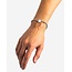 Buddha to Buddha Buddha to Buddha Armband 176 E+-G Katja Zilver Klaver Parelmoer Maat E+-G