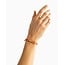 Buddha to Buddha Buddha to Buddha Armband 133OR GV M Katja Oranje Koord Zilver met Geelgouden Plating Maat M