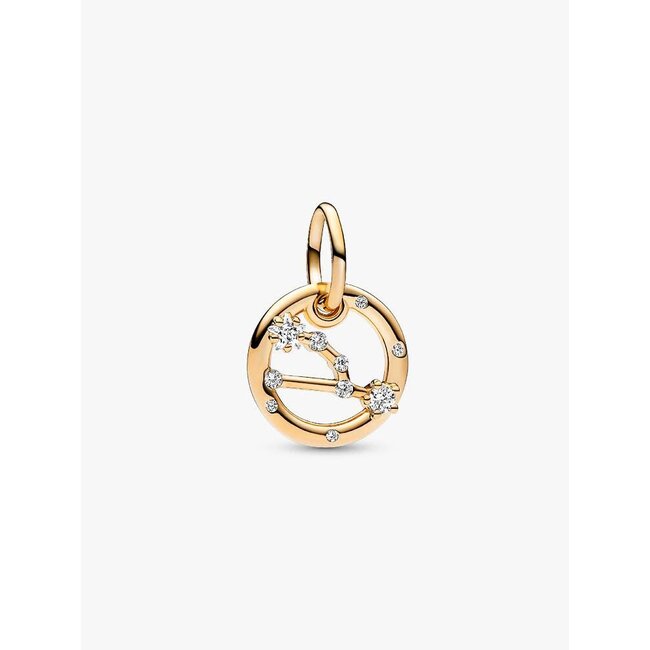 Pandora Pandora Bedel 762707C01 Zilver met 14k Geelgouden Plating Sterrenbeeld Stier