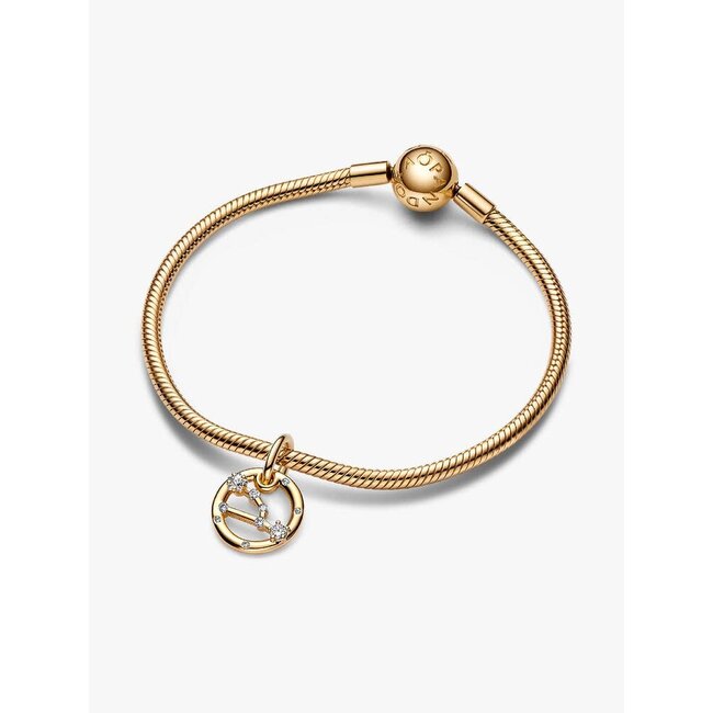 Pandora Pandora Bedel 762707C01 Zilver met 14k Geelgouden Plating Sterrenbeeld Stier