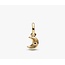Pandora Pandora Bedel 764614C01 Zilver met 14k Geelgouden Plating Maan met Mother of Pearl
