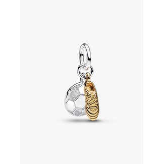 Pandora Pandora Bedel 764712C00 Zilver met 14k Geelgouden Plating Voetbalschoen