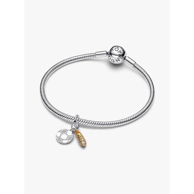 Pandora Pandora Bedel 764712C00 Zilver met 14k Geelgouden Plating Voetbalschoen