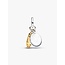 Pandora Pandora Bedel 764712C00 Zilver met 14k Geelgouden Plating Voetbalschoen