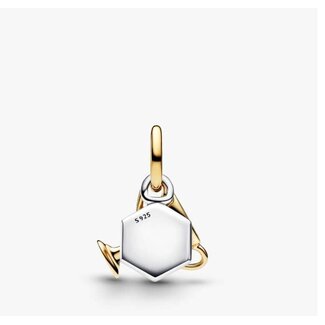 Pandora Pandora Bedel 764715C01 Zilver met 14k Geelgouden Plating Wereldbeker Voetbal