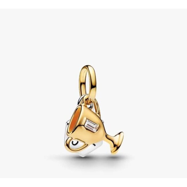 Pandora Pandora Bedel 764715C01 Zilver met 14k Geelgouden Plating Wereldbeker Voetbal