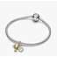 Pandora Pandora Bedel 764715C01 Zilver met 14k Geelgouden Plating Wereldbeker Voetbal