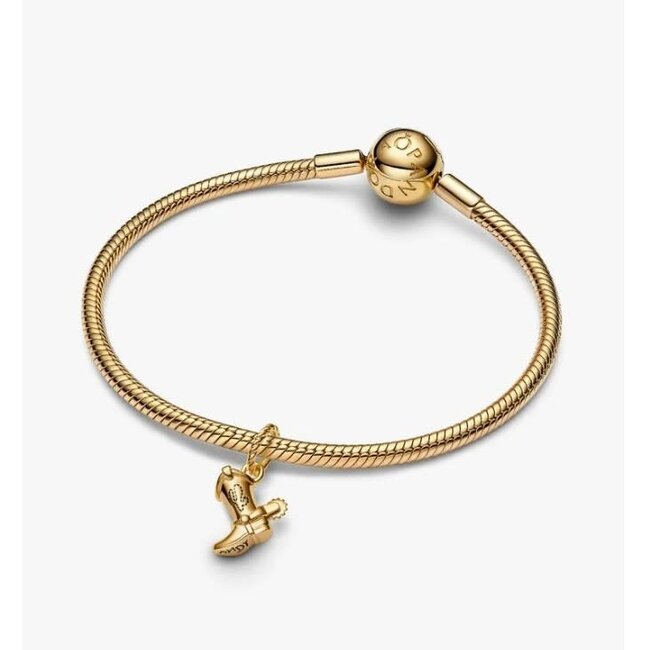 Pandora Pandora Bedel 764606C01 Zilver met 14k Geelgouden Plating Disney Toy Story Woody Laars