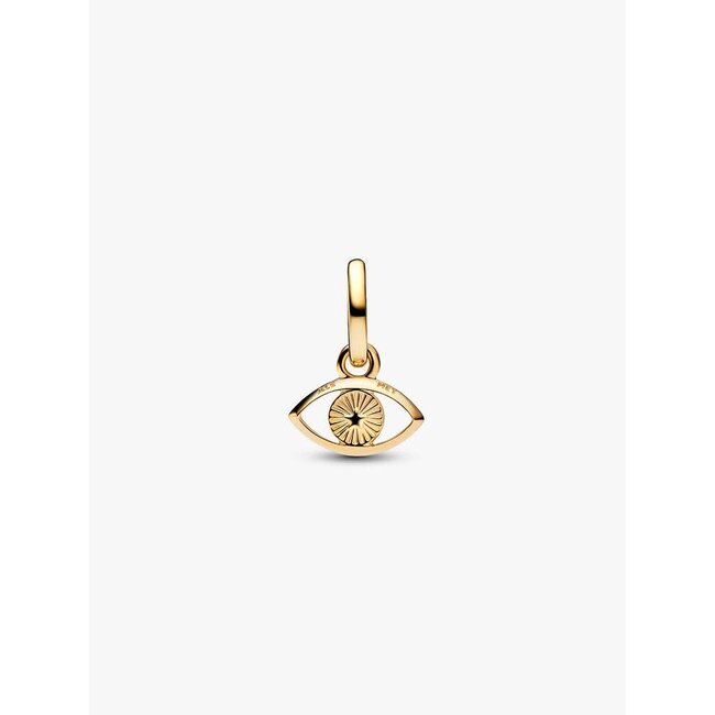 Pandora Pandora Bedel 764609C01 Zilver met 14k Geelgouden Plating Mini Boze Oog