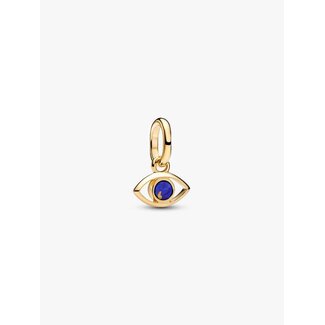 Pandora Pandora Bedel 764609C01 Zilver met 14k Geelgouden Plating Mini Boze Oog