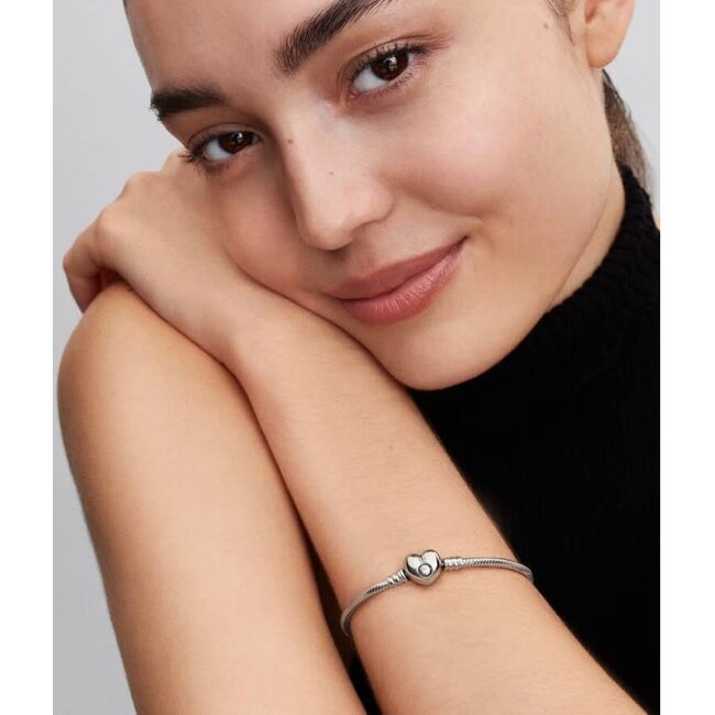 Pandora Pandora Armband 594594C00-20 Zilver met Hartsluiting Maat 20
