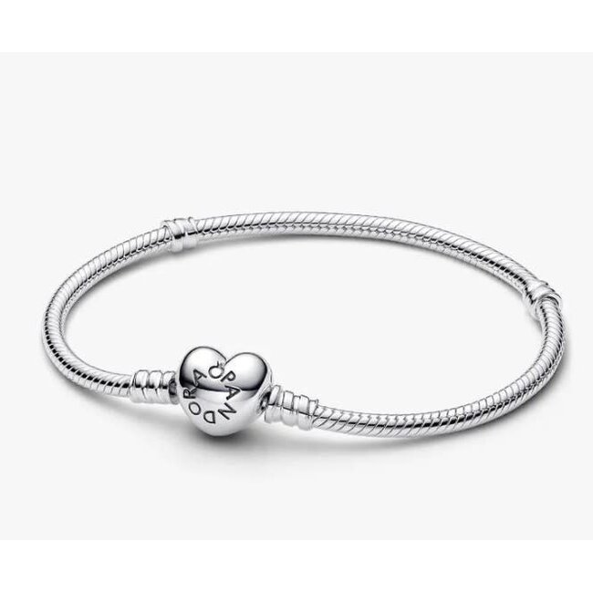 Pandora Pandora Armband 594594C00-20 Zilver met Hartsluiting Maat 20