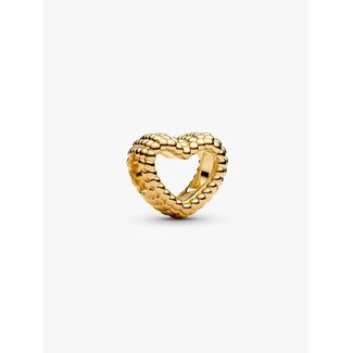Pandora Pandora Bedel 767516C00 Zilver met 14k Geelgouden Plating Hart