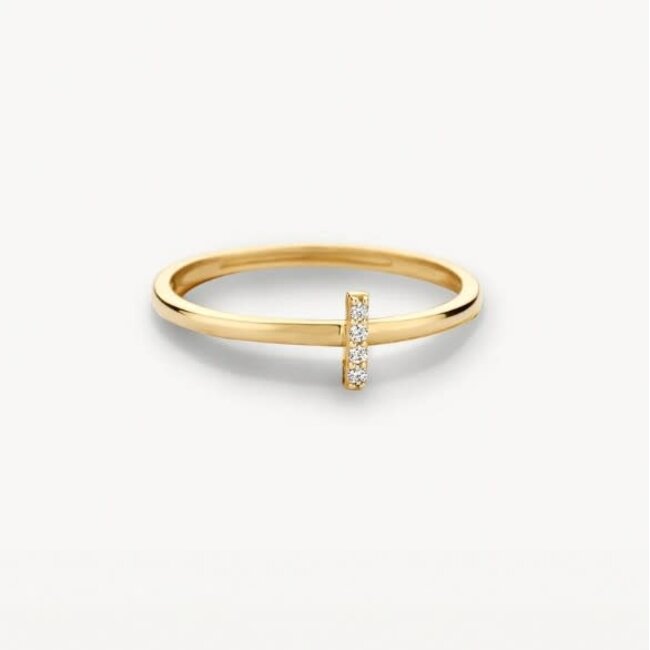 Blush Blush Ring 1270YZI/54 14k Geelgoud met Zirkonia Maat 54