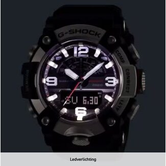 Casio G-Shock Casio G-Shock Horloge GG-B100XM-1AER Mudmaster Carbon Core Quard Analoog Digitaal Bluethooth 200m Waterdicht 51mm