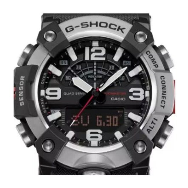 Casio G-Shock Casio G-Shock Horloge GG-B100XM-1AER Mudmaster Carbon Core Quard Analoog Digitaal Bluethooth 200m Waterdicht 51mm