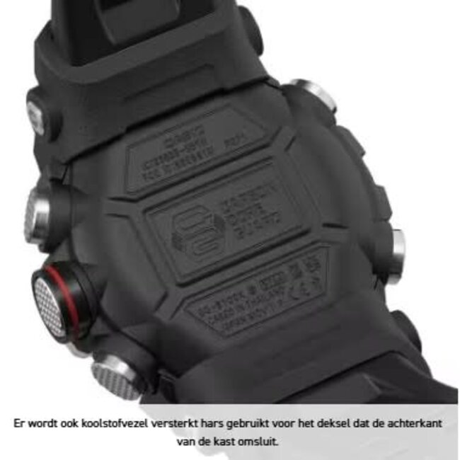 Casio G-Shock Casio G-Shock Horloge GG-B100XM-1AER Mudmaster Carbon Core Quard Analoog Digitaal Bluethooth 200m Waterdicht 51mm